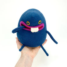 Load image into Gallery viewer, Snort the plush upcycled wool sweater creature
