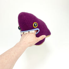 Load image into Gallery viewer, Woobie the plush handmade monster stuffed animal