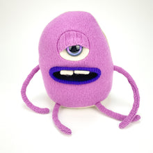 Load image into Gallery viewer, Snix the handmade plush sweater monster