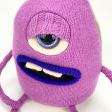 Load image into Gallery viewer, Snix the handmade plush sweater monster