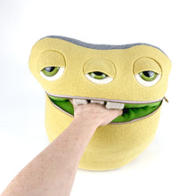 Load image into Gallery viewer, Marco the my friend monster™ plush zipper mouth sweater stuffed animal