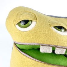 Load image into Gallery viewer, Marco the my friend monster™ plush zipper mouth sweater stuffed animal