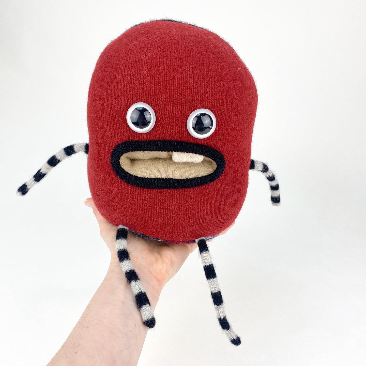 Zoodle the handmade stuffed monster plush