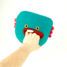 Load image into Gallery viewer, Ellis the handmade plush monster
