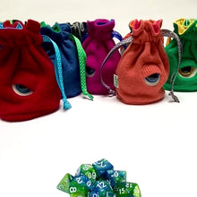 Load and play video in Gallery viewer, custom MADE-TO-ORDER cyclops drawstring dice bag for role playing games