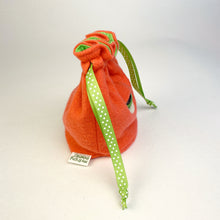 Load image into Gallery viewer, orange my friend monster™ drawstring cyclops DnD dice bag