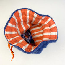 Load image into Gallery viewer, blue my friend monster™ drawstring cyclops DnD dice bag