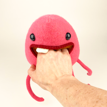 Load image into Gallery viewer, Timmy the pink plush friendly monster
