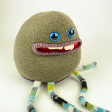 Load image into Gallery viewer, Cameron the plush friendly handmade monster stuffy
