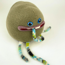 Load image into Gallery viewer, Cameron the plush friendly handmade monster stuffy