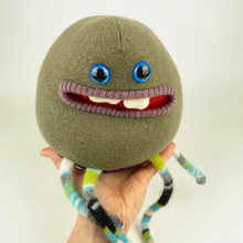 Load image into Gallery viewer, Cameron the plush friendly handmade monster stuffy