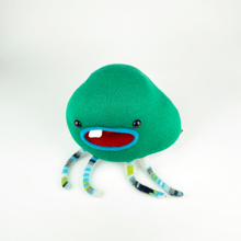 Load image into Gallery viewer, Warble the green plush friendly monster