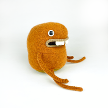 Load image into Gallery viewer, Rocky the handmade upcycled sweater monster plush toy