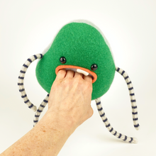 Load image into Gallery viewer, Ajax the handmade stuffed monster plush
