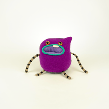 Load image into Gallery viewer, Waffles the handmade plush sweater monster