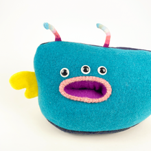 Load image into Gallery viewer, Woobie the handmade stuffed monster plush toy