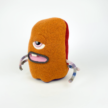 Load image into Gallery viewer, Bert the handmade stuffed monster plush