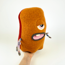 Load image into Gallery viewer, Bert the handmade stuffed monster plush