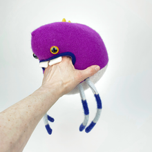 Load image into Gallery viewer, Percy the purple dinosaur style plush friendly my friend monster™