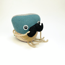 Load image into Gallery viewer, Ronald the handmade stuffed moustache monster plush