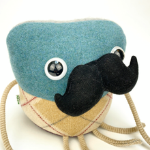Load image into Gallery viewer, Ronald the handmade stuffed moustache monster plush