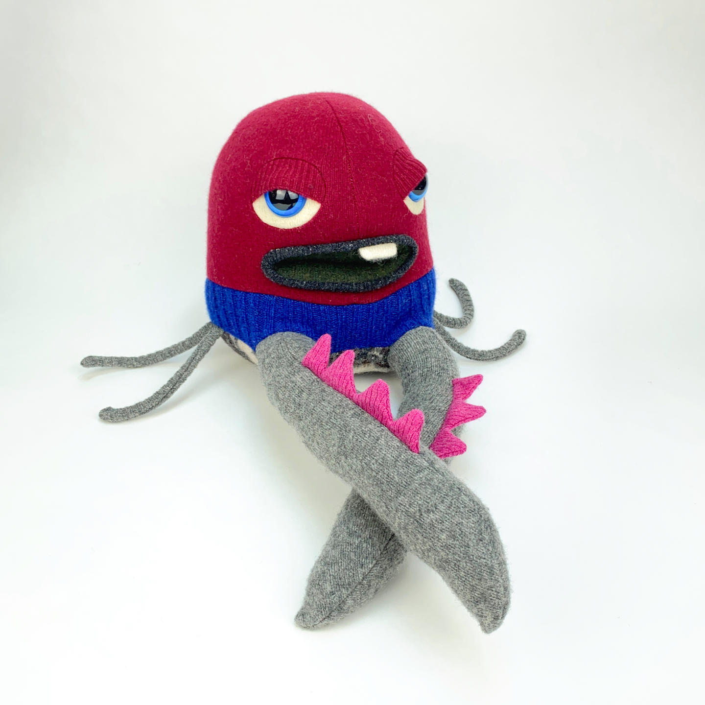 Cruncher the plush octopus style my friend monster™ wool sweater stuffy
