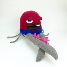 Load image into Gallery viewer, Cruncher the plush octopus style my friend monster™ wool sweater stuffy