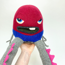 Load image into Gallery viewer, Cruncher the plush octopus style my friend monster™ wool sweater stuffy