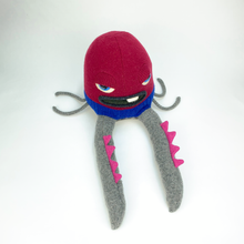 Load image into Gallery viewer, Cruncher the plush octopus style my friend monster™ wool sweater stuffy