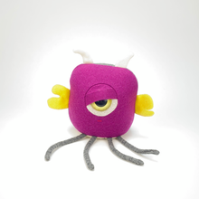 Load image into Gallery viewer, Doodle the cyclops monster plush stuffy with wings