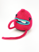 Load image into Gallery viewer, Herschel the pink plush my friend monster™ wool sweater stuffy