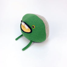Load image into Gallery viewer, Tripp the green my friend monster™ wool sweater upcycled stuffy