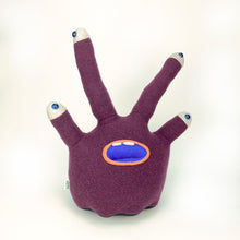 Load image into Gallery viewer, Syd the tentacle eyed handmade stuffed my friend monster™ plushie