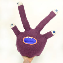 Load image into Gallery viewer, Syd the tentacle eyed handmade stuffed my friend monster™ plushie