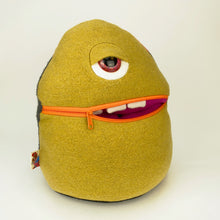 Load image into Gallery viewer, Ollie the my friend monster™ plush zipper mouth sweater stuffed animal