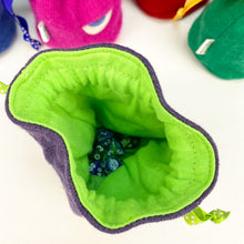 Load image into Gallery viewer, custom MADE-TO-ORDER cyclops drawstring dice bag for role playing games