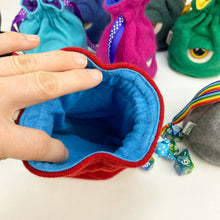 Load image into Gallery viewer, custom MADE-TO-ORDER cyclops drawstring dice bag for role playing games