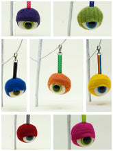 Load image into Gallery viewer, my friend monster™ eyeball keychain backpack dangler