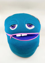 Load image into Gallery viewer, Sherman the zipper mouth pyjama bag monster