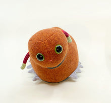 Load image into Gallery viewer, Lola the plush caterpillar monster stuffy