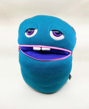Load image into Gallery viewer, Sherman the zipper mouth pyjama bag monster