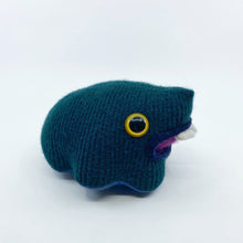 Load image into Gallery viewer, Brock the friendly monster plushie with two teeth