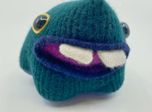 Load image into Gallery viewer, Brock the friendly monster plushie with two teeth