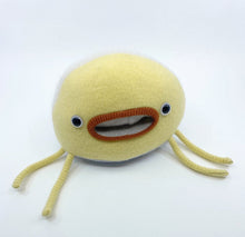 Load image into Gallery viewer, Flounce the plush yellow sweater monster