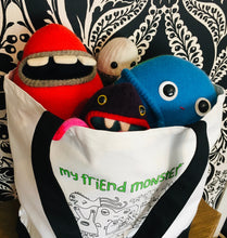 Load image into Gallery viewer, my friend monster™ canvas tote bag