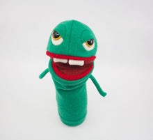 Load image into Gallery viewer, green monster hand puppet