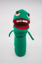 Load image into Gallery viewer, Albert the green monster hand puppet