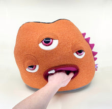 Load image into Gallery viewer, Swanson the orange three-eyed monster