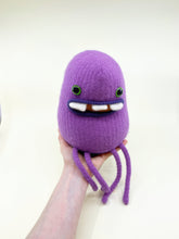 Load image into Gallery viewer, Allan the purple plush friendly monster