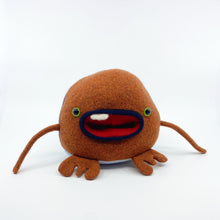 Load image into Gallery viewer, Gobbles the plush upcycled wool sweater creature